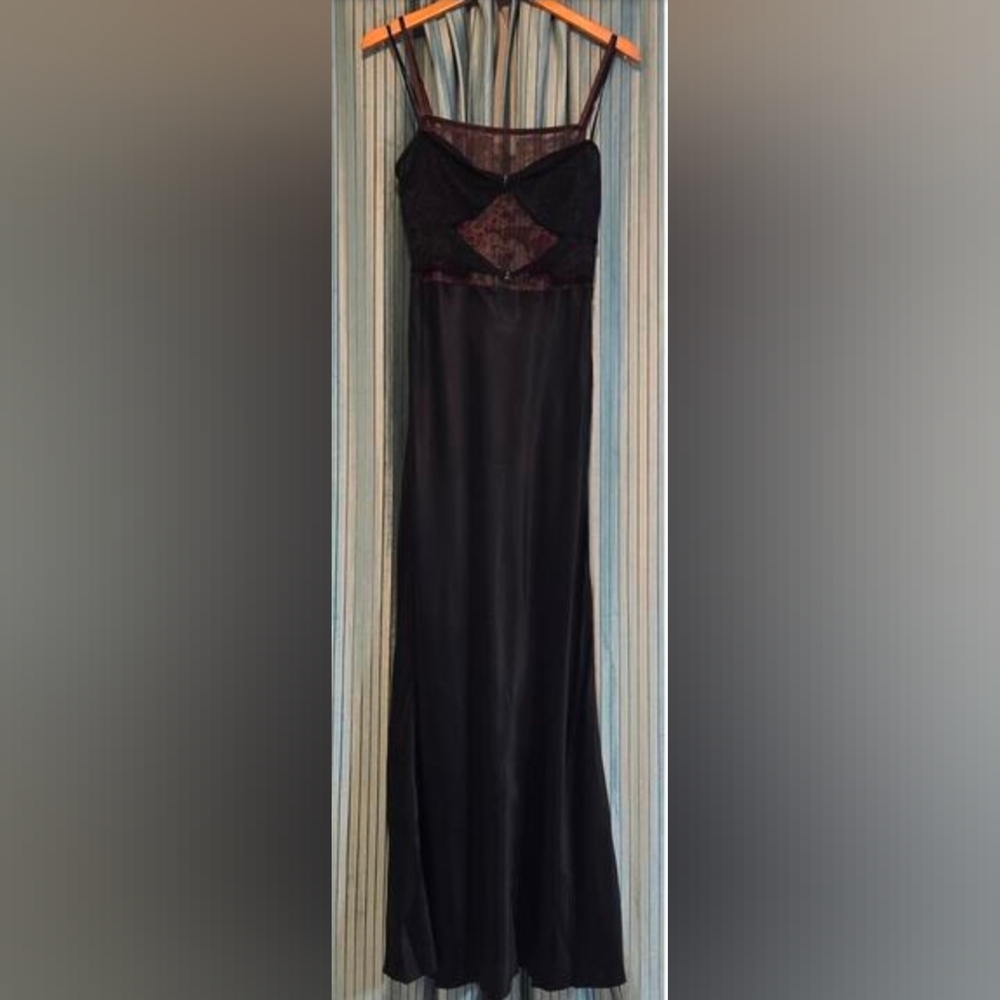 BEC + BRIDGE Amoras Cut-Out Maxi Dress Chocolate Black Size 10 NWT